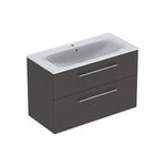 Juego de lavabo para mueble serie Selnova Square, referencia 501.245.00.1 de Geberit, Lava / Cubierto mate